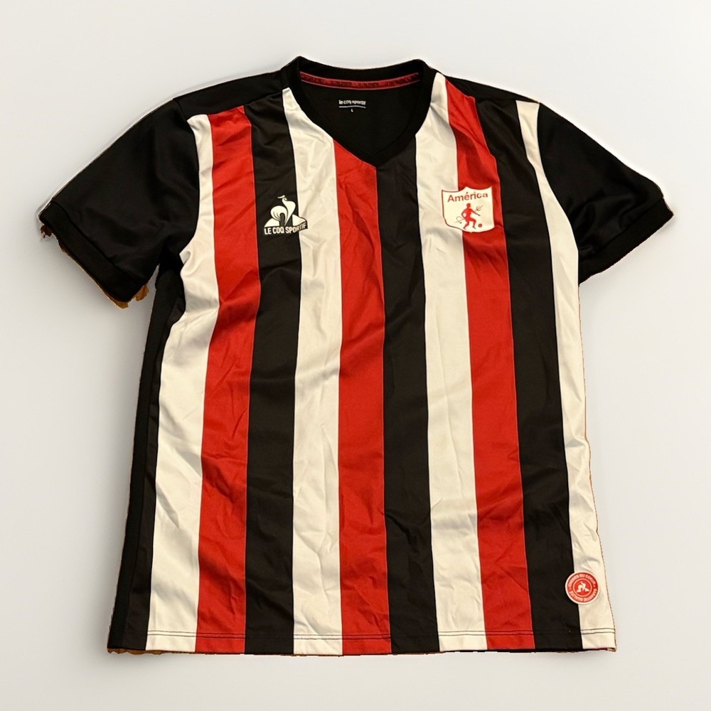 America De Cali Le Coq Sportif 2022 Jersey L Kit Columbia Pre Match Training